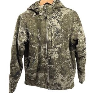 RedHead Silent Hide Camo Jacket Hooded Full Zip Quilted Lined Size D
